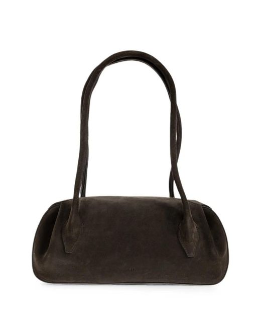 Yuzefi Black Oyster Shoulder Bag