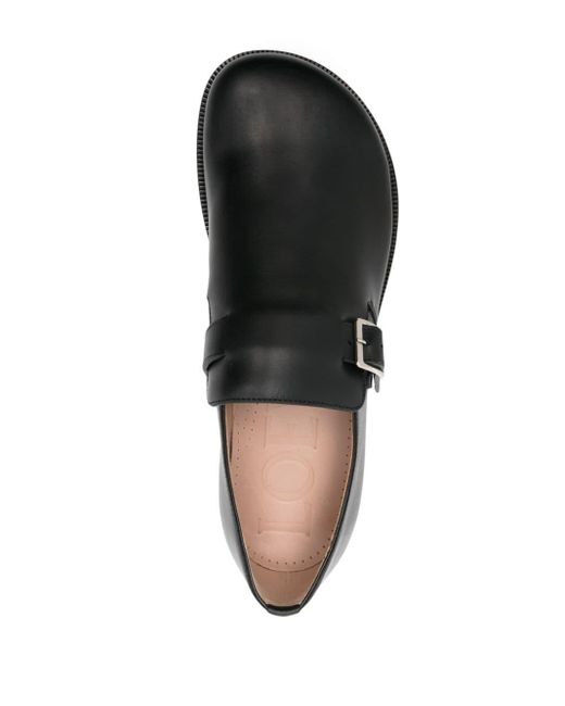 Loewe Black Campo Leather Monk Shoes for men