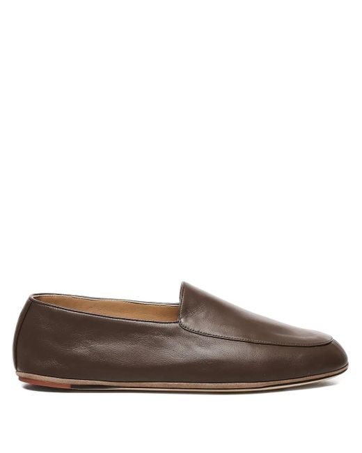 メンズ Loro Piana Anton Walk ローファー Brown