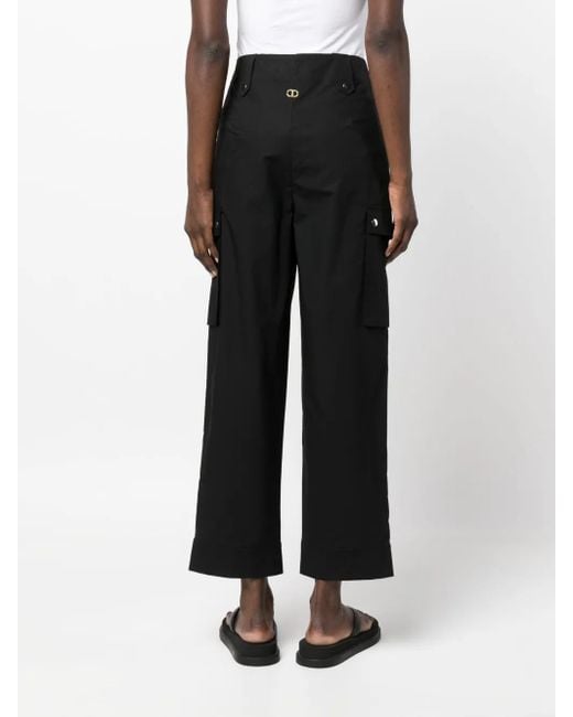 Twinset Cropped Broek in het Black