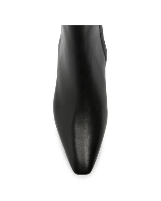 Aeyde Black Pointed-Toe Leather Boots