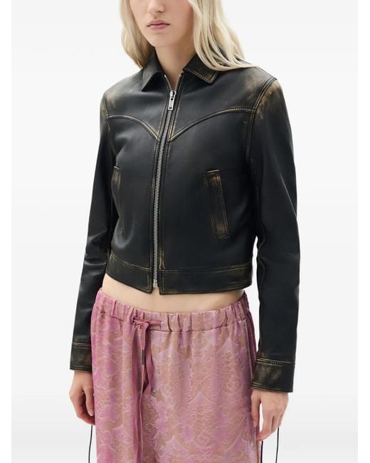Ann Demeulemeester Black Guda Laced Jacket