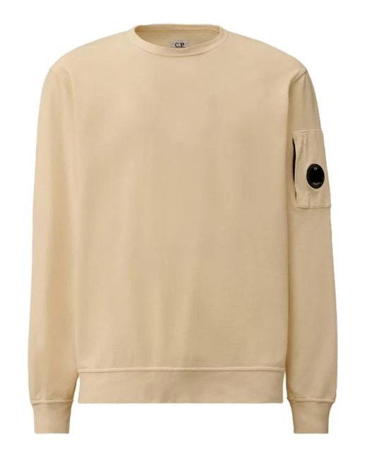 C P Company Natural Lens-Detail Sweatshirt for men
