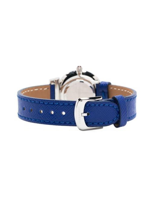 Ferragamo Gancini Leather 28 Mm Horloge in het Blue
