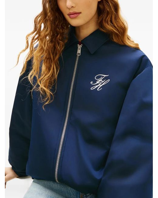 Tommy Hilfiger Blue Logo Zip Jacket