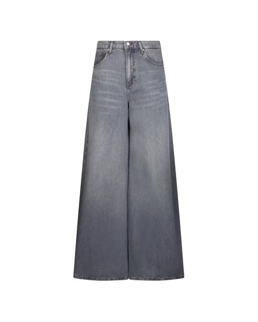 Liu Jo Gray High-Rise Flared Jeans