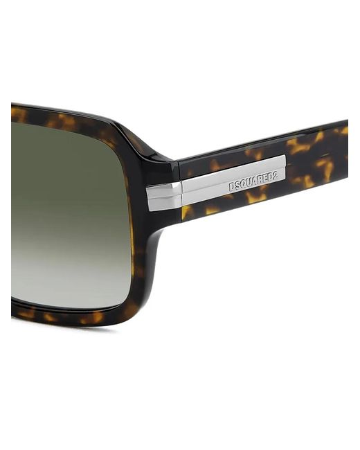 DSquared² Green Tortoiseshell-Effect Sunglasses for men