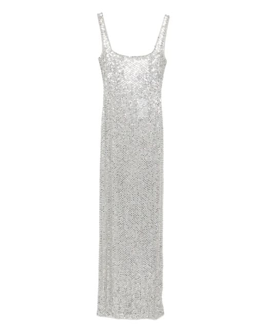 retroféte Xiomara Maxi-Jurk in het White