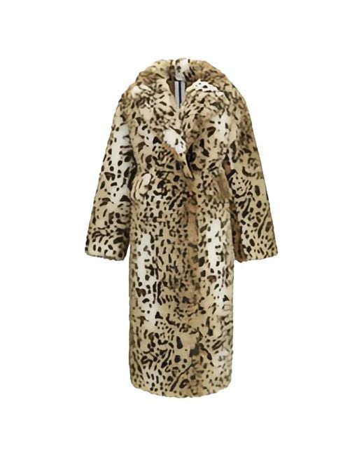 S.w.o.r.d 6.6.44 White Leopard-Print Faux-Fur Coat