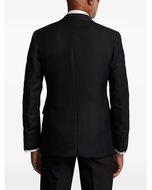 RRL Black Peak-Lapels Blazer for men