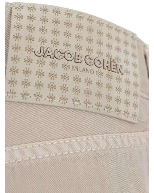 Jacob Cohen Gray Logo-Patch Jeans for men
