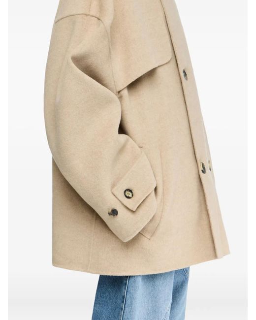 J.W. Anderson フーデッド ダブルコート Natural