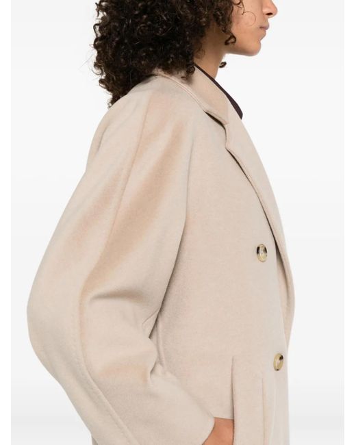 Max Mara Natural Tedgirl Double-Breasted Coat