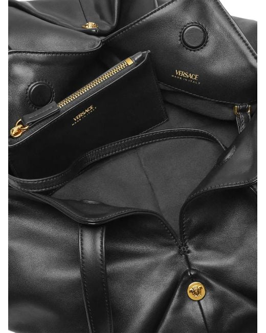 Versace Black Protea Shoulder Bag
