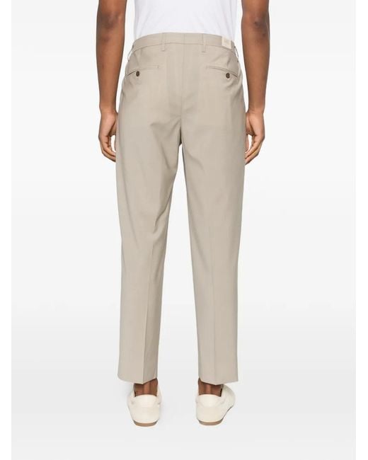 Briglia 1949 White Portobellos Pleated Trousers for men