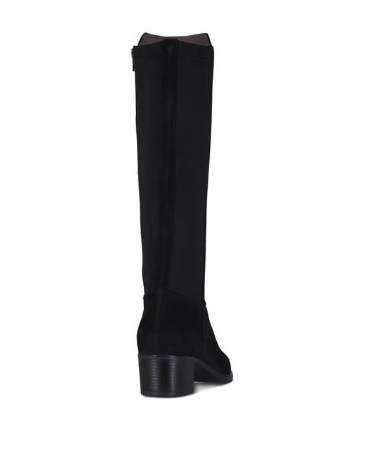 Ron White Black Pointed-Toe Boots