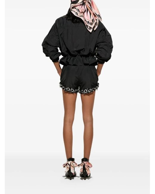 Emilio Pucci Black Label-Embellished Drawstring Jacket