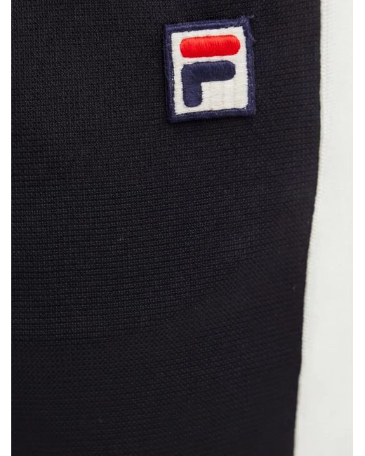 Fila Blue Stripe-Detail Track Pants