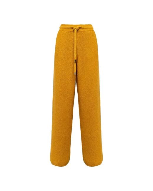 Laneus Yellow Knitted Track Pants
