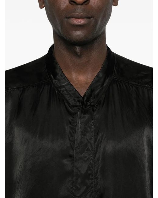 Rick Owens Black Jumbo Faun Shirt for men