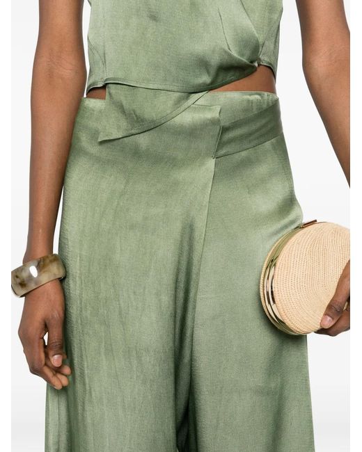Cortana Green Tie Trousers