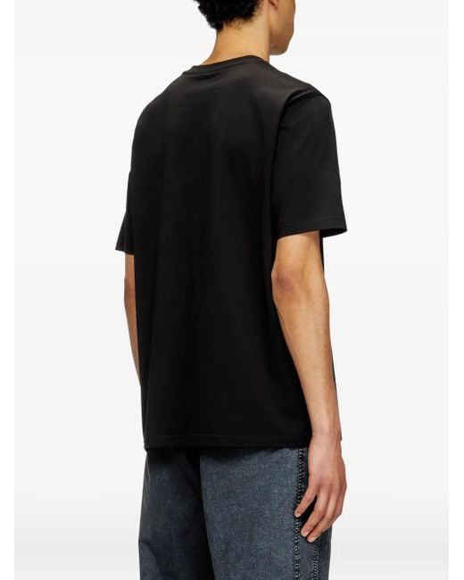 DIESEL Black T-Adjust-Marey T-Shirt for men