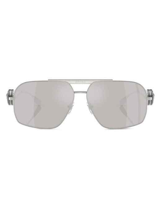 Versace Pilotenbrille mit Medusa in Gray für Herren