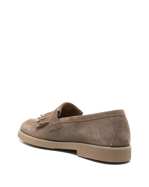 Doucal's Brown Suede Sneakers for men