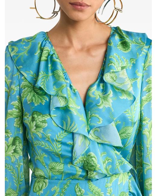 Etro Green Silk Dress