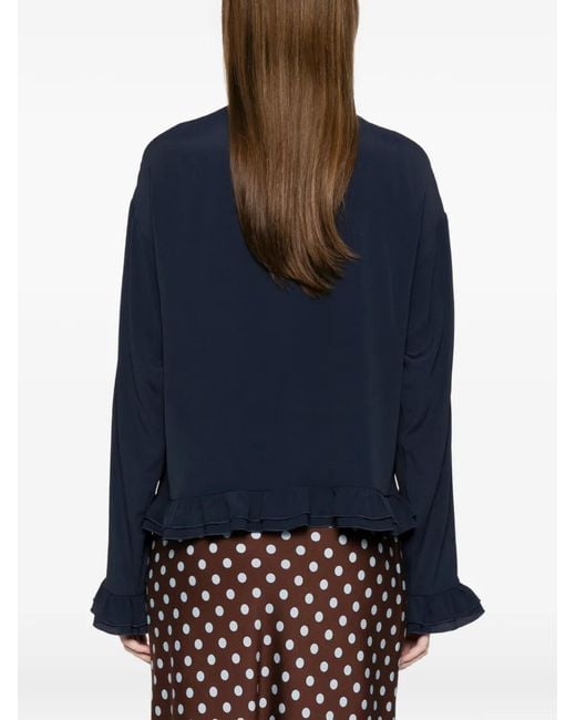 N°21 Blue Ruffled Shirt