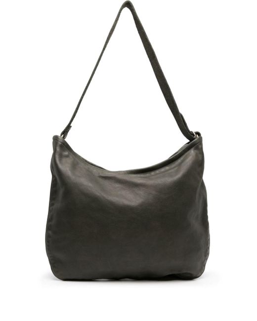 Guidi Black Small Leather Crossbody Bag