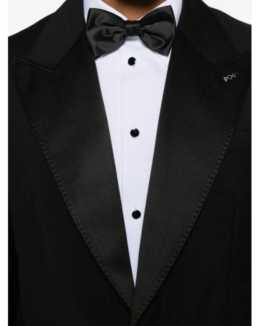 Blazer Con Solapa De Esmoquin Givenchy de hombre de color Black