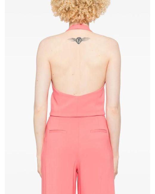 Pinko Pink Moretta Technical Cady Waistcoat