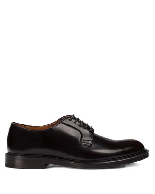 メンズ Doucal's レースアップ レザーシューズ Black