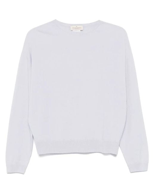 Bruno Manetti White Cashmere Top