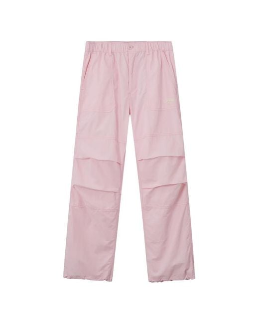 Chocoolate Pink Logo-Print Elasticated Trousers