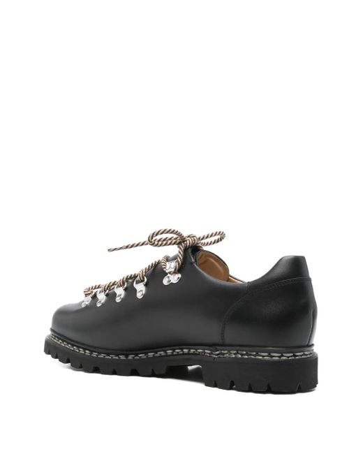 Paraboot Black Clusaz Leather Lace-Up Boots for men