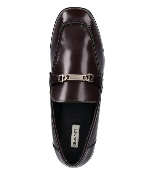 Gant Black Buckle-Strap Loafers