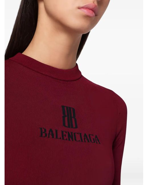 Balenciaga ロゴ プルオーバー Purple