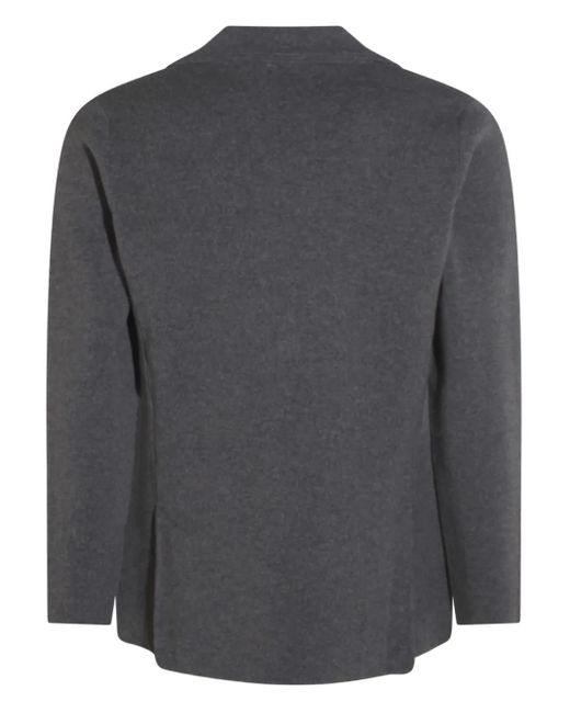 Lardini Gray Buttoned Wool Blazer for men