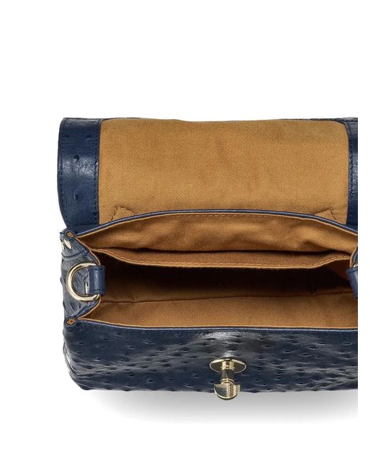 Zanellato Blue Postina Shoulder Bag