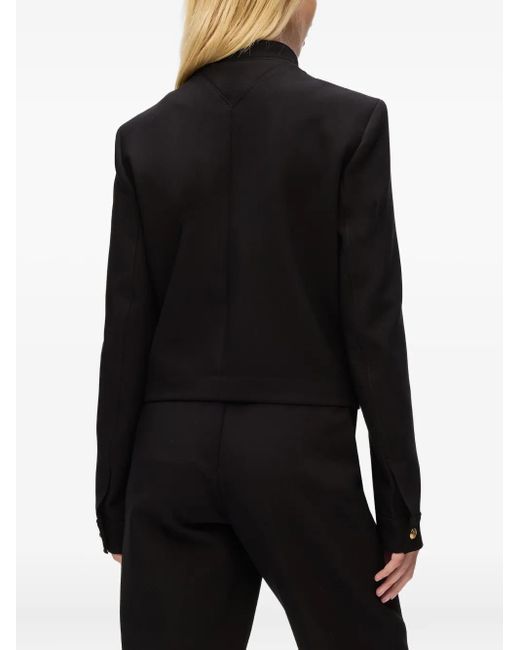 Karl Lagerfeld Black Mock-Neck Jacket
