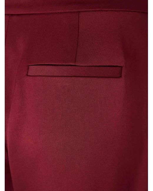 Pantalon En Laine À Design Plissé Jonathan Simkhai en coloris Red