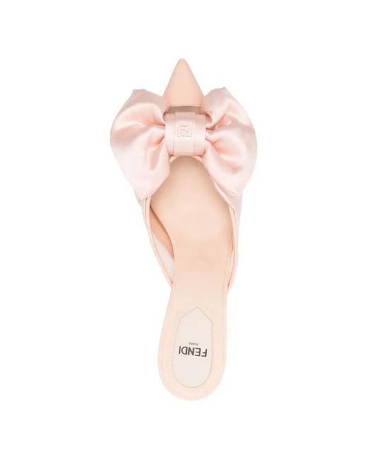 Fendi Pink Colibrì Mules