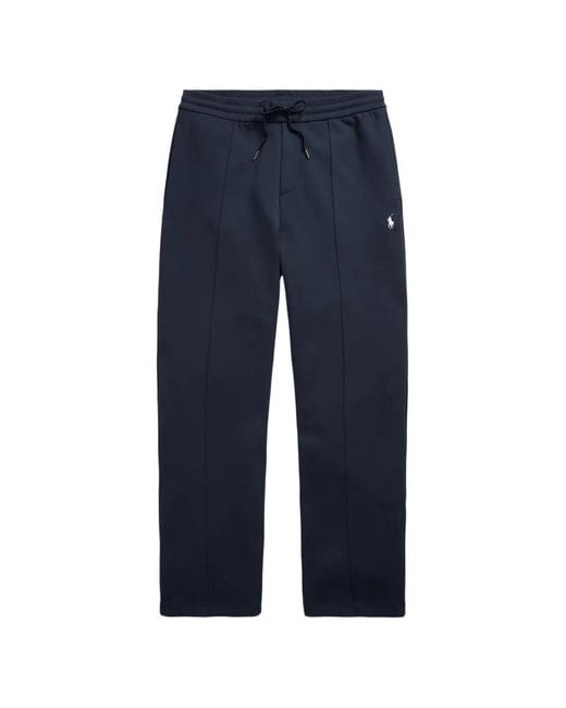 Polo Ralph Lauren Blue Double-Knit Track Pants for men