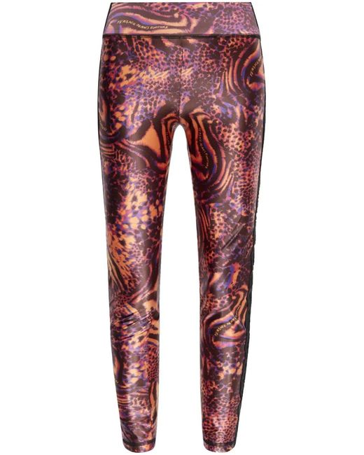 Versace Jeans Couture Red Legging À Imprimé Animalier