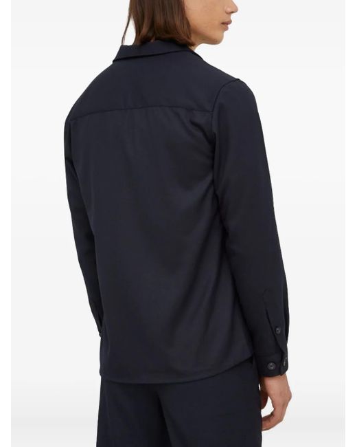 Bruuns Bazaar Blue Pocket Button-Down Shirt for men