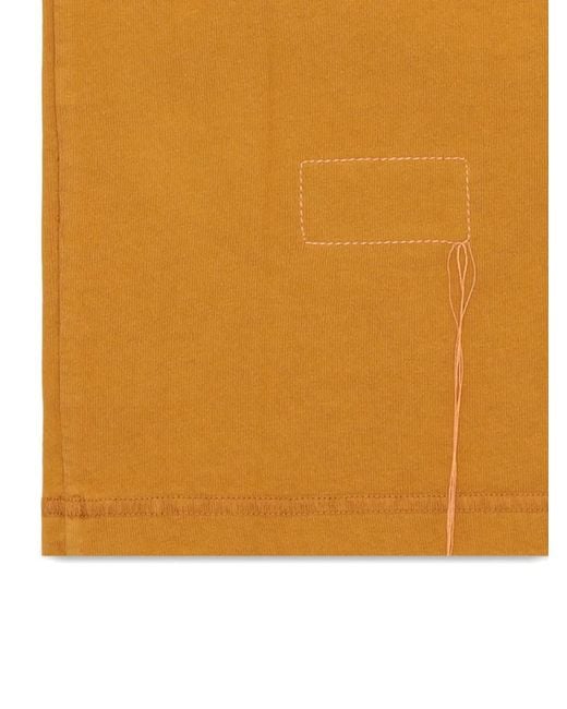 Fortela Orange Chest-Patch T-Shirt for men