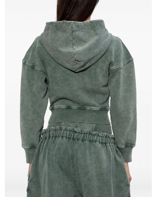 KNWLS Green Zip-Fastening Hoodie