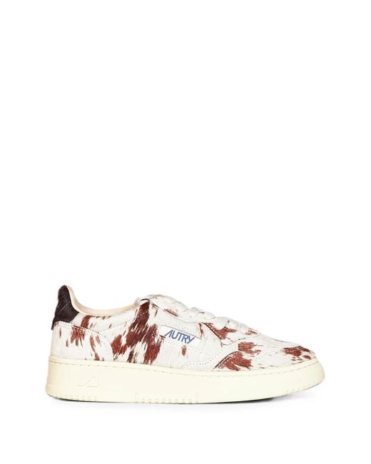 Autry Natural Animal-Print Sneakers